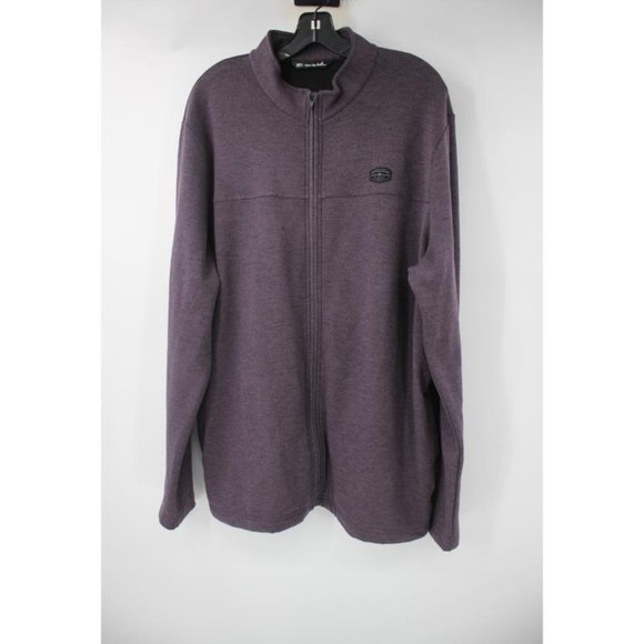 TRAVIS MATHEW Jacket Mens XL Heather Nightshade Regular Fit You Told My Wifi - Picture 2 of 12